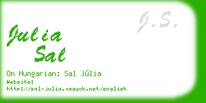 julia sal business card